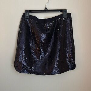 J. Crew metallic sequin skirt
